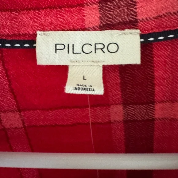 Anthropologie Pilcro Plaid Gauze Shirt-XL-NWT - Picture 4 of 12